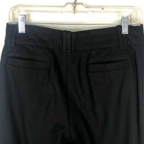 Banana Republic Jackson fit black wool blend lined pants. wide leg size 4 - Picture 4 of 8
